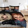 Horror Dolls Halloween Print 3Pcs Bedding Setduvet Cover With 2 Bedropillowcase Home Birthday Gift