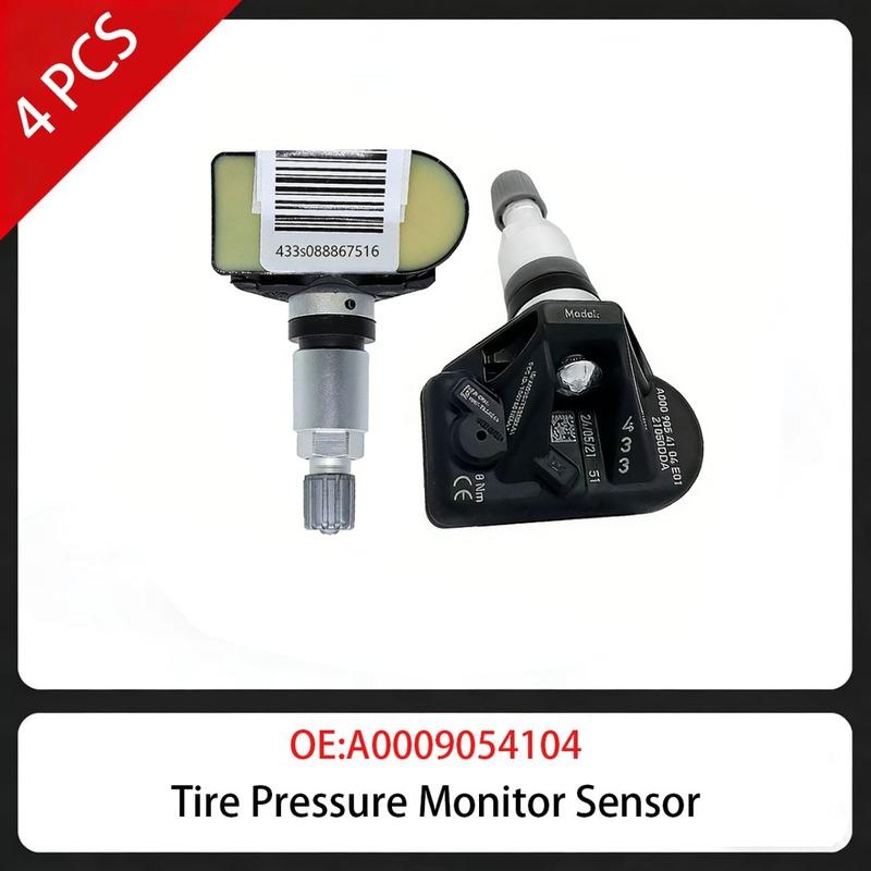 4 PCS Tire Pressure Monitor Sensor A0009054104 433MHz For Mercedes-Benz A Class - B Class CLA GLB GLS