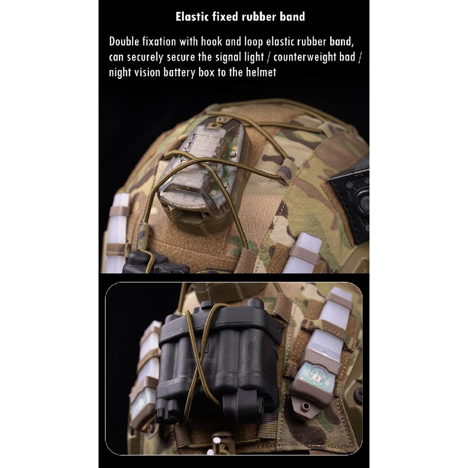 Airsoft Helmüberzug Tarnung Taktisch FAST Helm Stoff Jagd Schießen Helm Zubehör mit Elastischer Kordel Geschwindigkeits Sensoren 6
