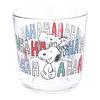 Peanuts Snoopy & Woodstock Wide Glass Tumbler 280ml Made In Japan