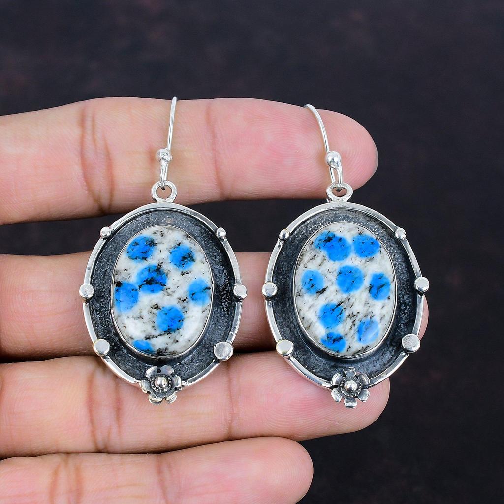 K2 Jasper Earrings Handmade Gemstone Earring 925 Sterling Silver Earring K2 Jasper Jewelry Dangle Earring Gifts For Wife Birthstone Jewelry