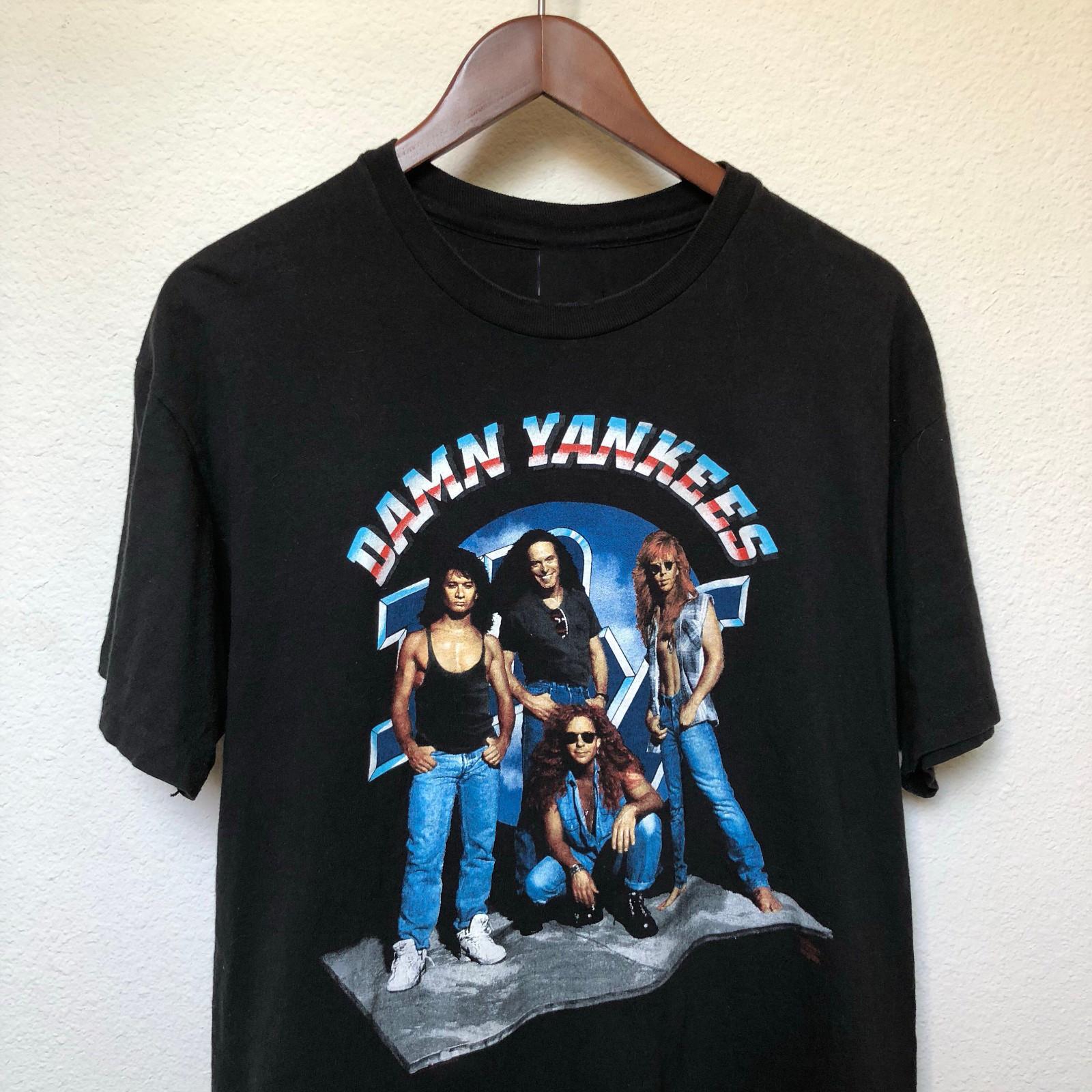Damn yankees band shirt Short Sleeve Xmas Gift Shirt EM054 XXXL