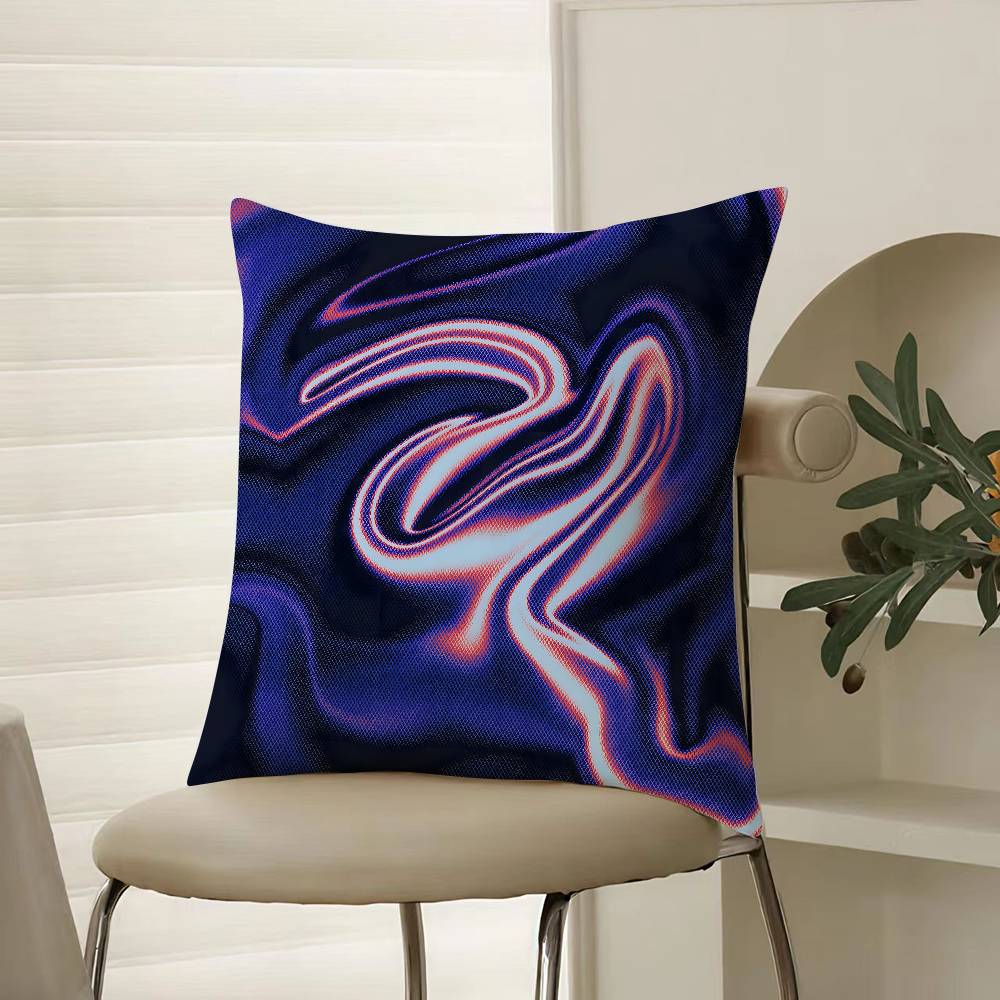 

Киберпанк Градиентный Тон Наволочка Комфорт Диван Кровать Шелковистая элегантная Невидимая молния Декоративная наволочка 12x12Inch