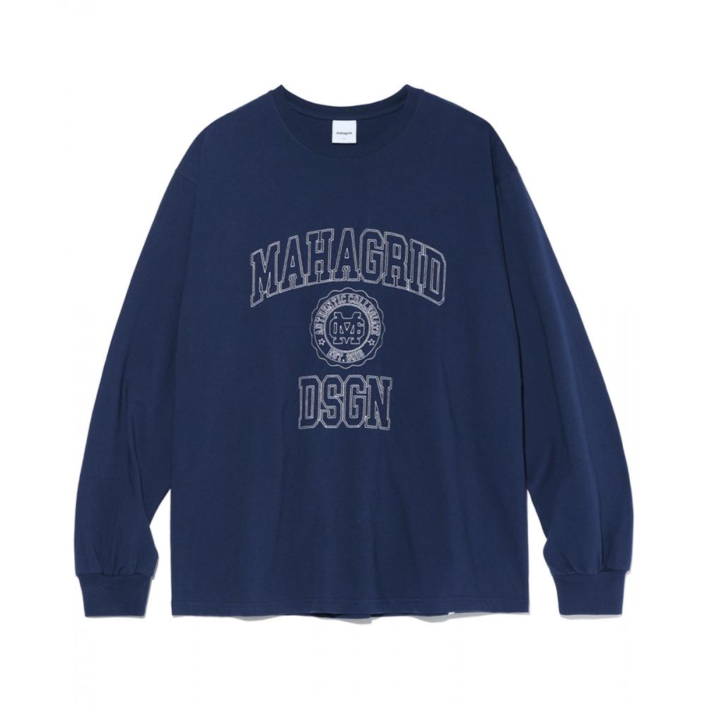 

MAHAGRID STITCH COLLEGE LOGO LS TEE BLUEMG2CFMT559A