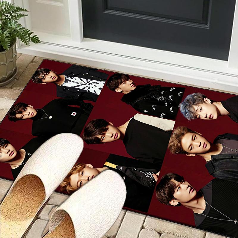 Kpop Stray Office Rug Chair Mat, Game Carpet, Suitable for Front Door, Bedroom, Living Room, Desk, Holiday Gift