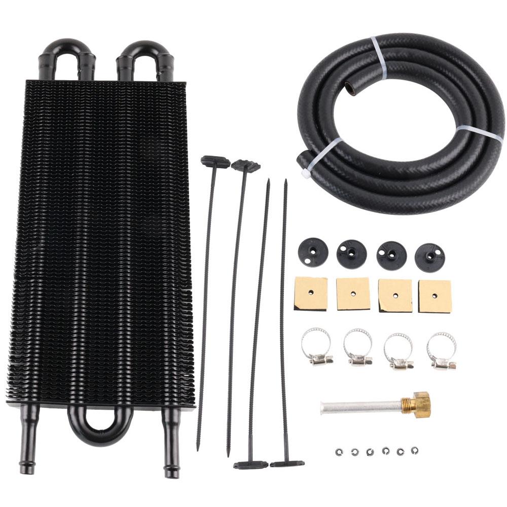 

4-рядный 6-рядный 8-рядный алюминиевый универсальный комплект масляного радиатора, масляный радиатор, автомобильная автоматическая коробка передач, автоматический ручной преобразователь радиатора 4 Row Black