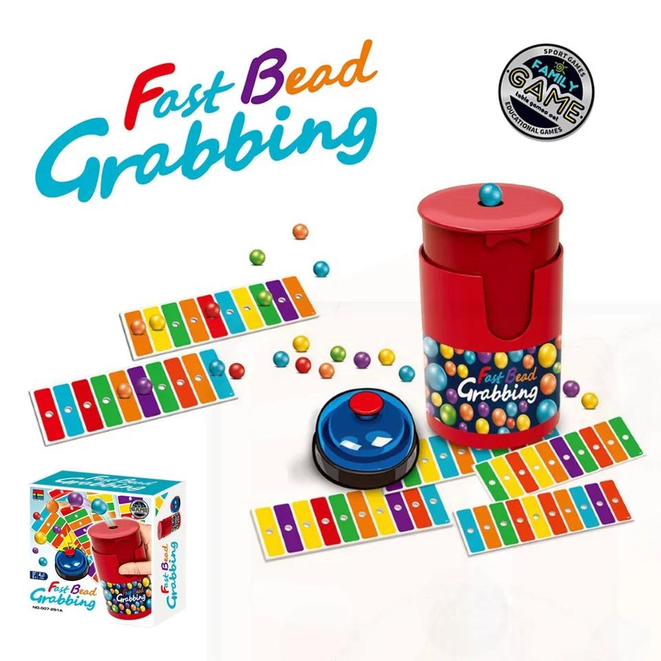 Color Line Bingo Fast Bead Grabbing Game for Two Players with Exciting Bells Funny Strategy Games Perfect for Kids and Adults