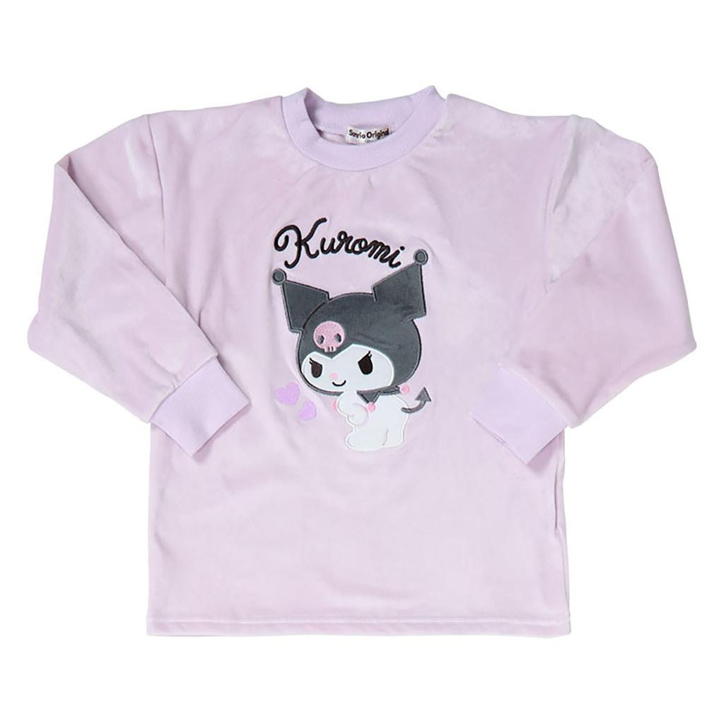Sanrio Fleece Name Space On 269166 Kids' Pajamas, Kuromi, 140cm, Tag,