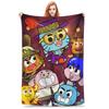 Kaugummigesicht Cartoon Decken Fleece Weiche Kuscheldecke für Draußen Reisen Bettteppich