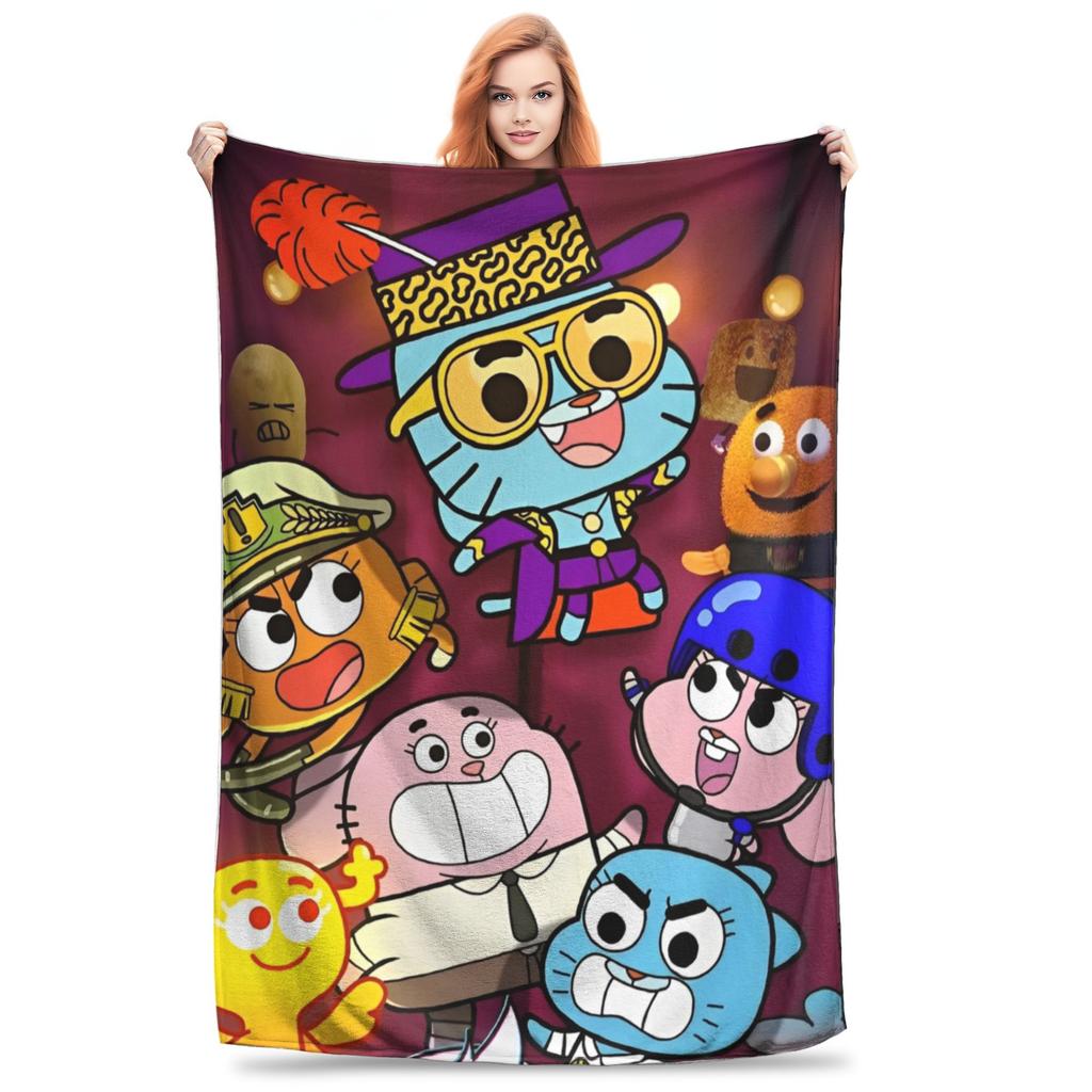 Kaugummigesicht Cartoon Decken Fleece Weiche Kuscheldecke für Draußen Reisen Bettteppich