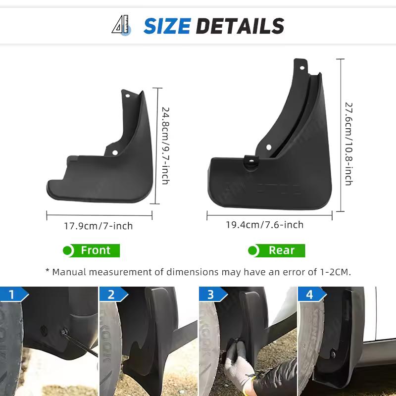 Molded Car Mud Flaps For Skoda Octavia A7 5E 2013-2018 Mudflaps Splash Guards Mud Flap Mudguards Fender Front Rear Styling