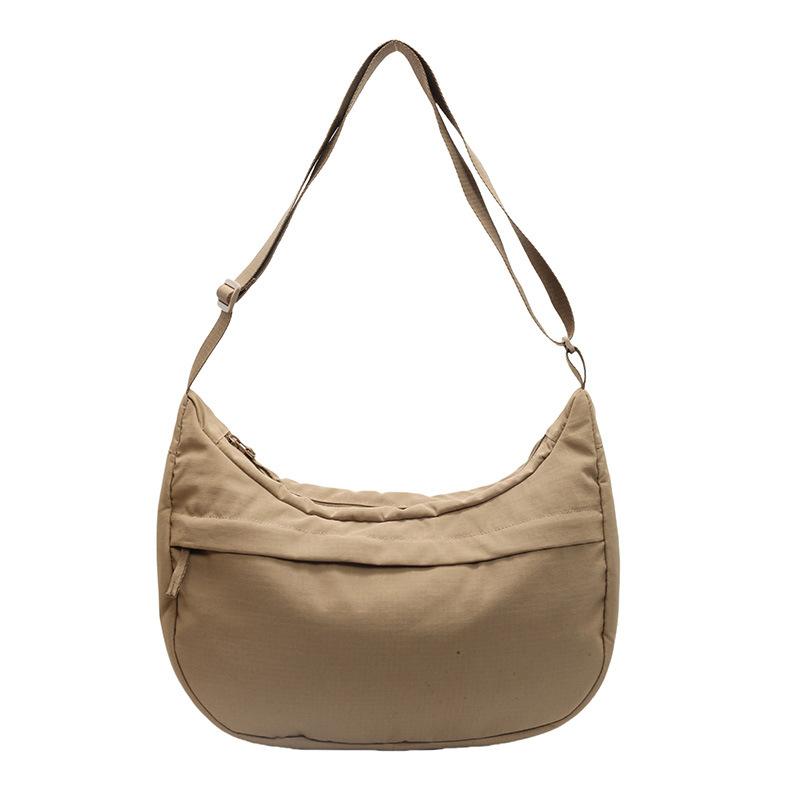 Solid Color Simple Casual Messenger Bag Women's New Shoulder Bag Outdoor Trendy Student Bag