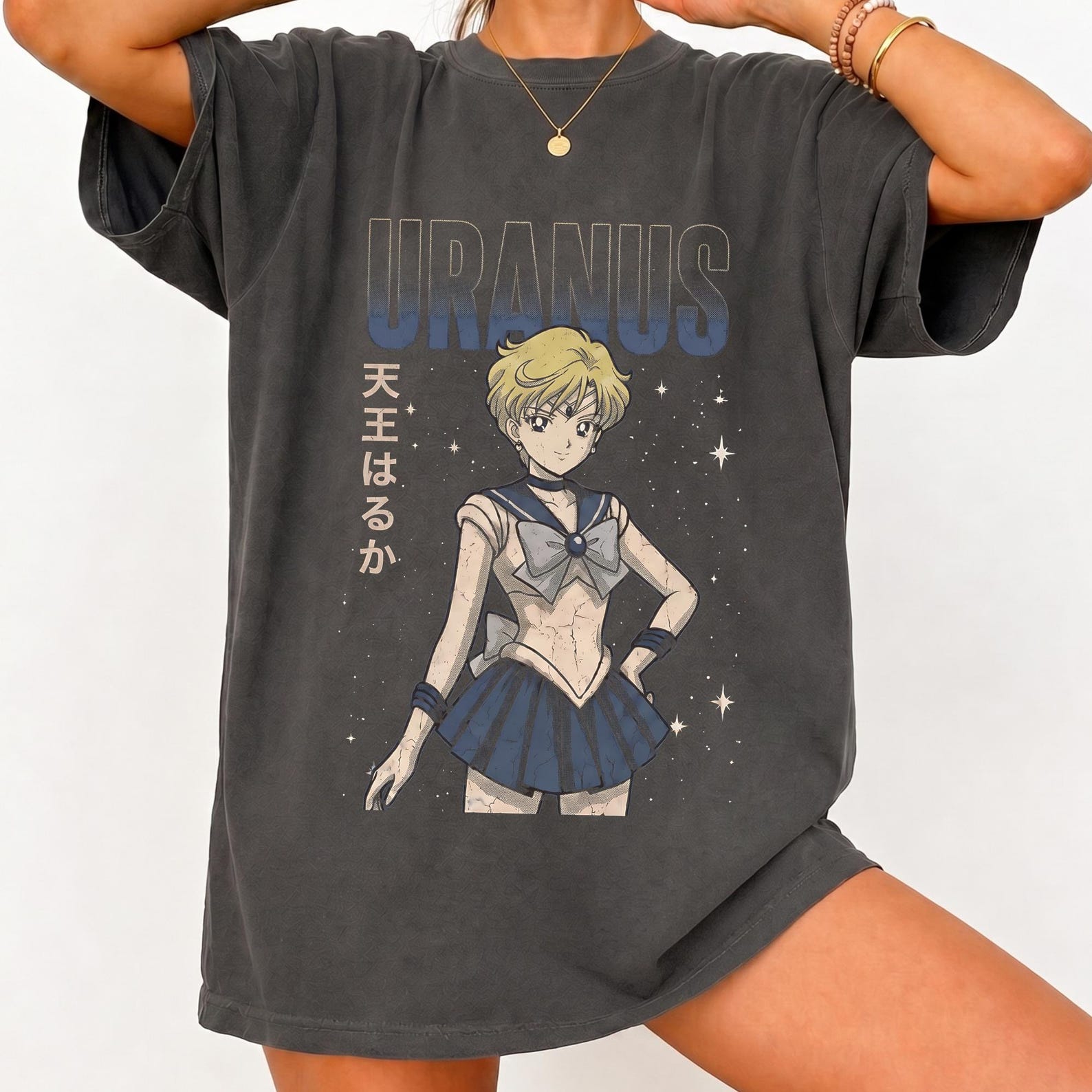Sailor Moon Haruka Tenoh Vintage T Shirt, Sailor Uranus Shirt, Retro 90s Anime Tee S