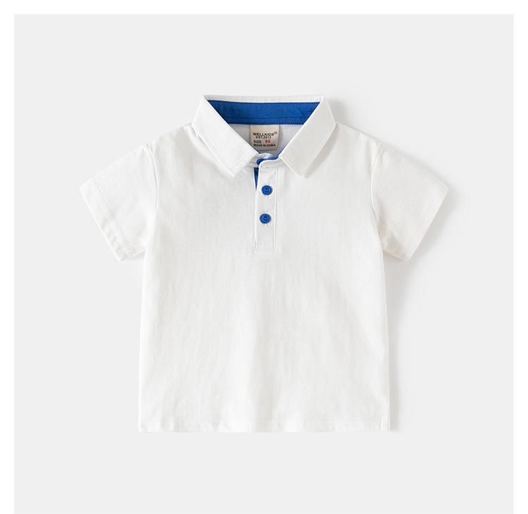 Children's Summer 2026 Boys' Short Sleeve Polo Shirt & Shorts Two-Piece Set