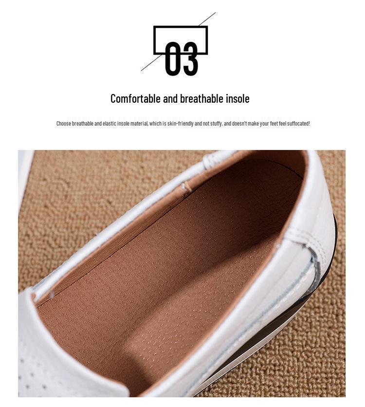 Korean Style Wedge Heel Platform Slip-on Shoes for Women