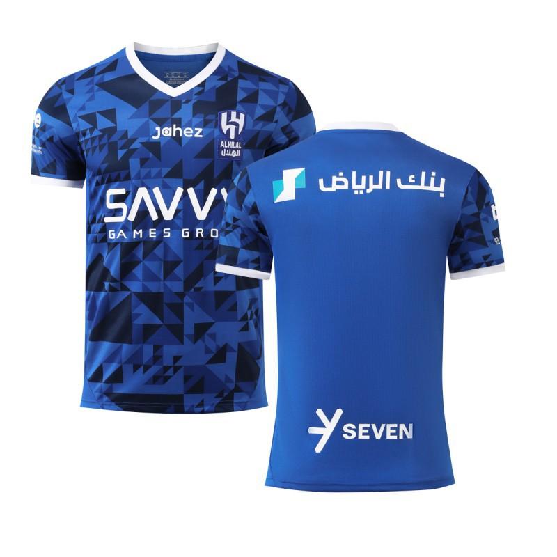 

Football Training Uniform 2425 Riyadh Crescent Blue Home Clothing Neymar No. 10 Jersey Set 20