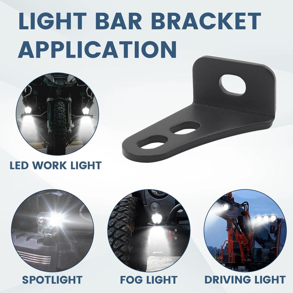 X-STYLE Motorcycle Stay, Work Light, Bracket, Mounting Stay, M8, Mounting Hardware, Work Light, Fog