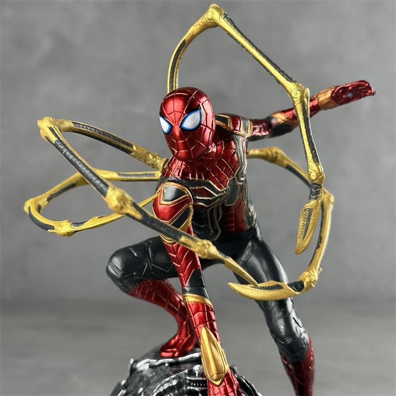 Marvel Spider-Man No Way Home Iron Spider Suit Figure 2 Poses Optional Collectible Model