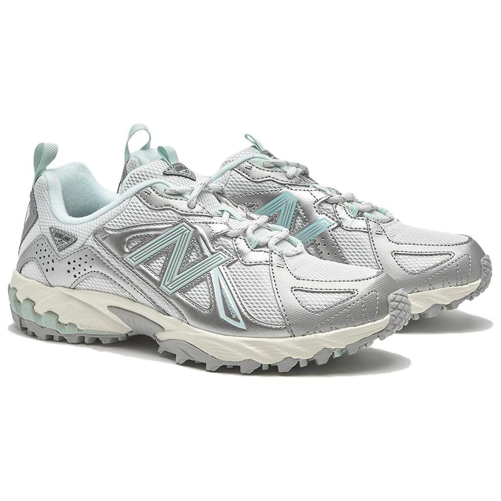 New Balance 610v1 Comfortable Fashion Synthetic Leather Wear-Resistant Low-Top Casual Running Shoes Unisex Sneaker Silver Green ML610TAX