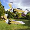 Simulation Electronics Eagle Luminous Bird Repellent Hanging Eagle with Light