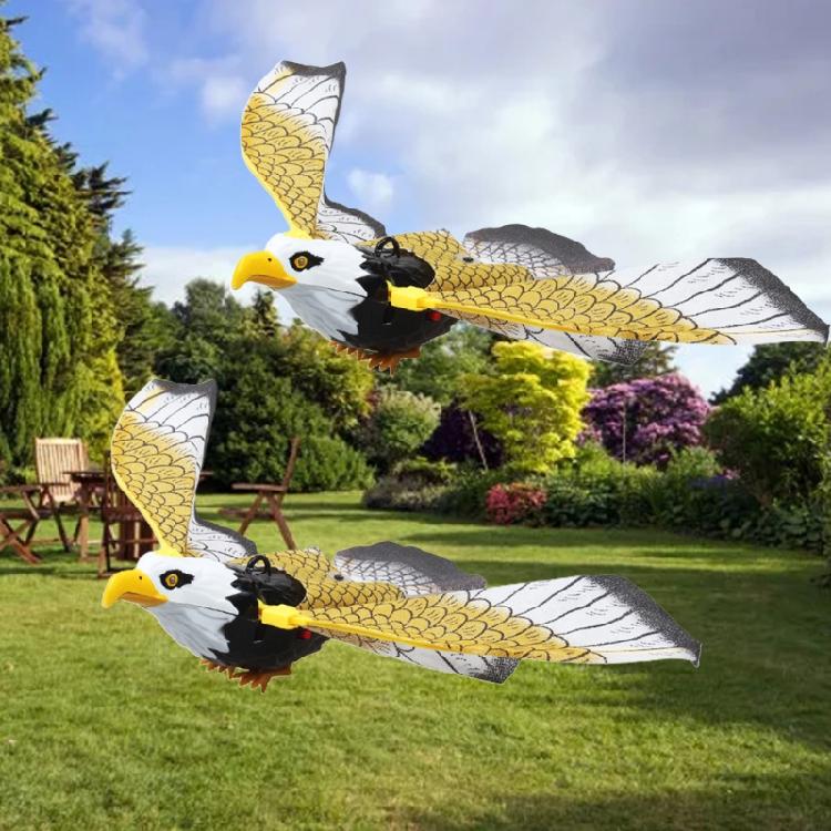 Simulation Electronics Eagle Luminous Bird Repellent Hanging Eagle with Light