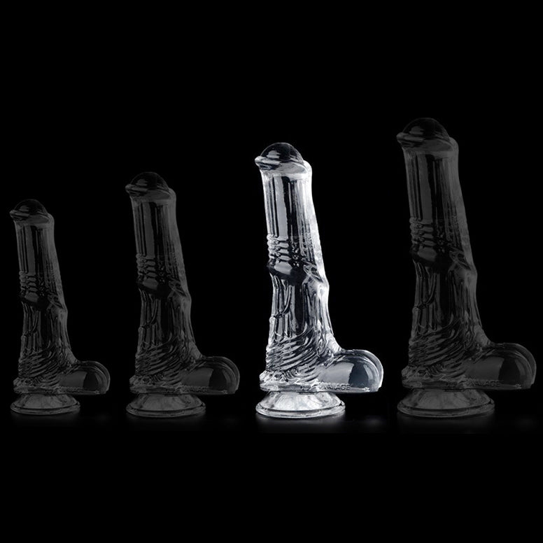 Gode Horse Transparent Whispy L 17 x 5cm - ClearlyHorny - GODE TRANSPARENT