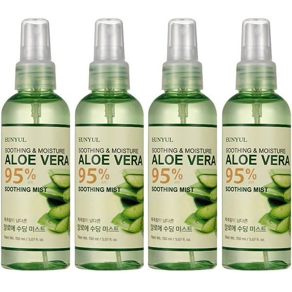 

Успокаивающий спрей Eunyul Aloe, 150 мл, 4 шт. Популярная корейская косметика