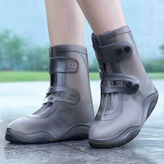 Regenschuhüberzüge, wasserdicht und rutschfest, für Herren und Damen, regenfeste Schuhe, Regenwasserschuhe, verdickte, verschleißfeste, hohe Regenstiefelüberzüge