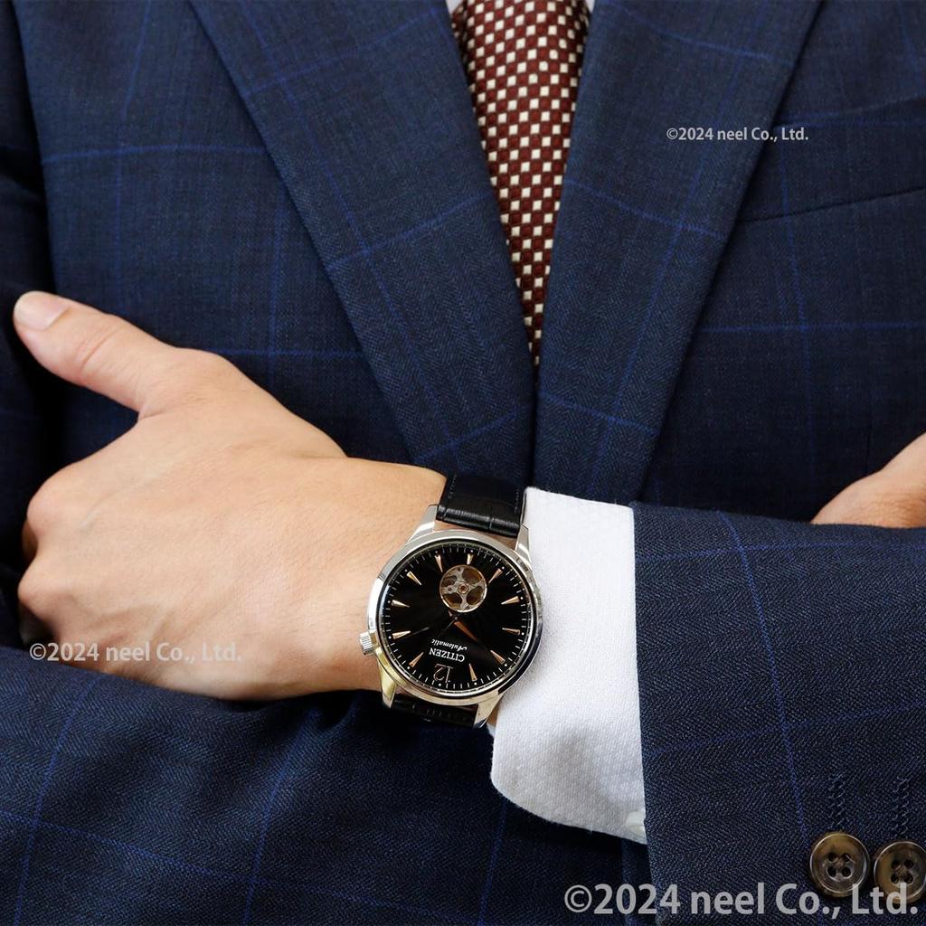 Citizen Automatic Open Heart Black NH9131-14E Men's Watch, Design, See-Through Back, Waterproof,