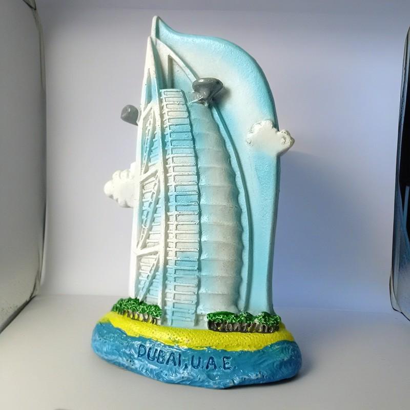 Magneți de frigider Asia Dubai, autocolante 3D pentru frigider, suveniruri turistice, rășină magnetică și obiecte de colecție creative 3D realizate manual