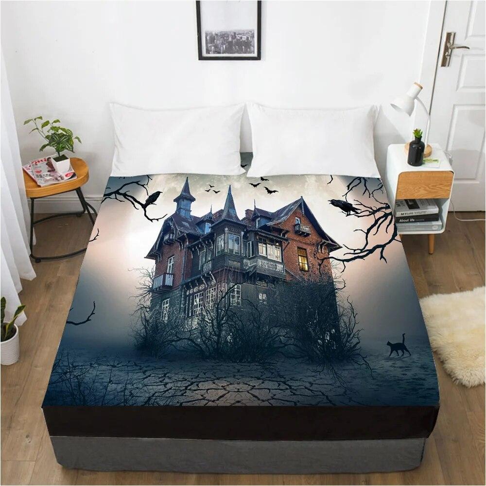 Cartoon Hallowmas Children's Elastic fitted sheet bed sheet With An Elastic Band Mattress Cover Bed cover for kids baby PARTY