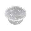 Disposable Round Plastic Food Containers, 1250ml, 198 Sets