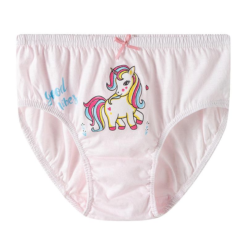 Koreanische Mädchen Baumwoll-Cartoon-Slips - 5er-Set in einer Box für Kinder