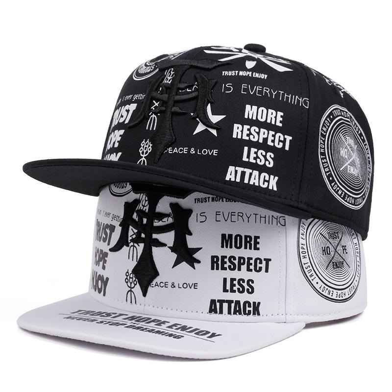 Freedom Outdoors Women's Black Fashion Men's Hat Gothic Embroidered Baseball Cap Outdoor Sports Hip Hop Hat Street Casual Hat For Both Men And