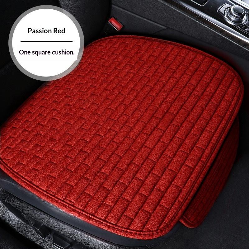 Cuscino Traspirante per Sedile Auto con Imbottitura Morbida in Lino e Supporto Antiscivolo Perfetto per la Guida Quotidiana e i Lunghi Viaggi su Strada