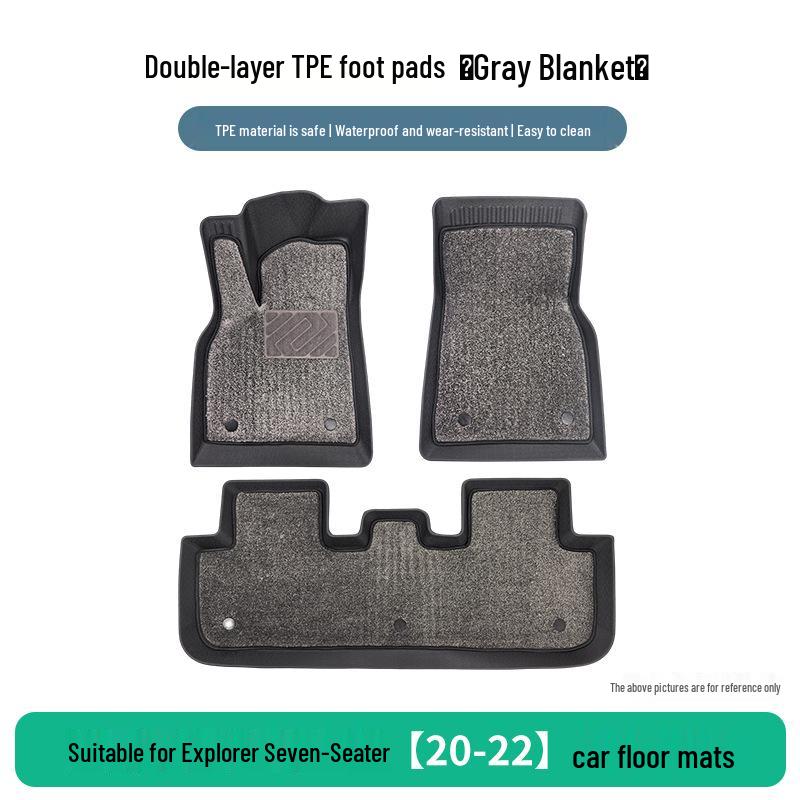 Ford Explorer 2020-2022 Seven-Seater Wear-Resistant TPE Floor Mats