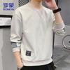 ROMON Men's Casual Round Neck Long-Sleeve Sweatshirt