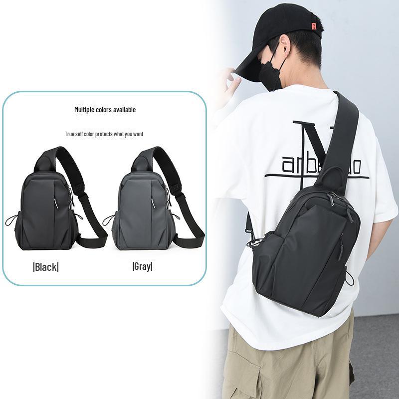 Men's Trendy Lightweight Messenger Bag - Stylish Casual Shoulder Chest Bag with Large Capacity for Commuting
