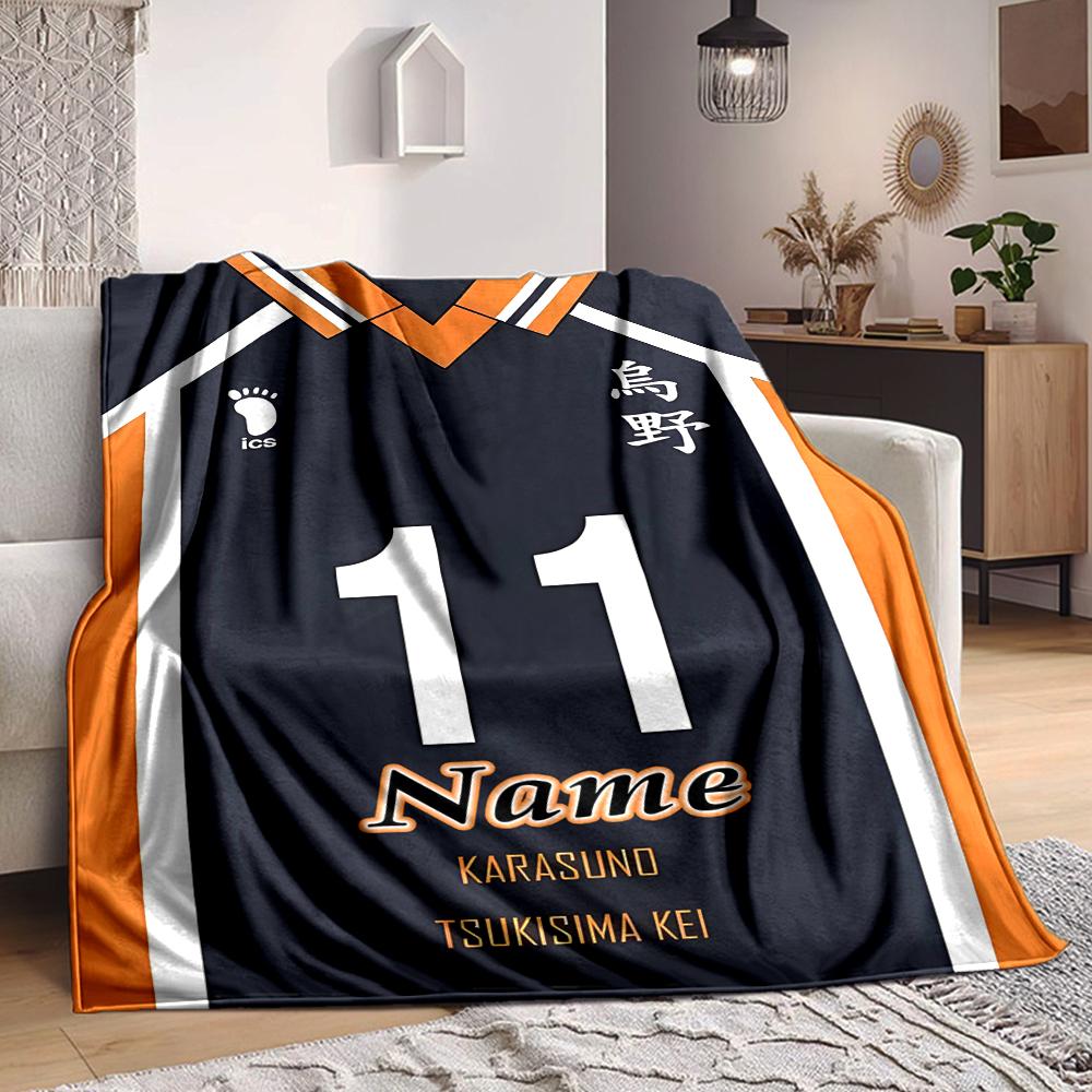 Individuelles 1 Stück Haikyuu! Teamgeist Decke, Weiche und Bequeme Decke, Lässig Warm, Camping Reise Decke, Geburtstagsgeschenk Q91272
