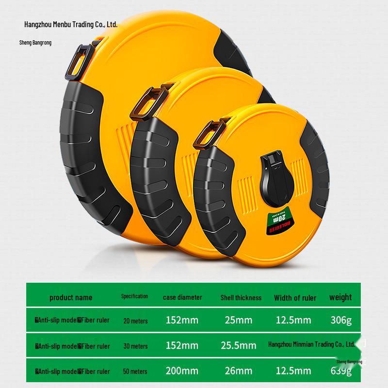 Leather Non-slip Soft Tape Measure - 20, 30, 50, 100 Meters Cloth Ruler