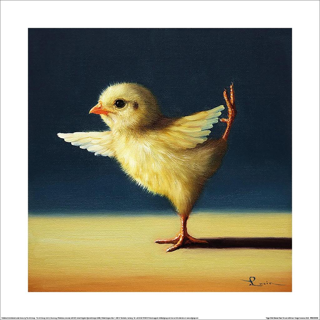 Lucia Heffernan Yoga Chick Tänzerin Pose Druck