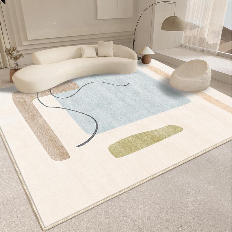 Modern Style Living Room Decoration Line Carpet Fluffy Soft Rugs for Bedroom Abstract Design Plush Rug Home Thickened Floor Mat
