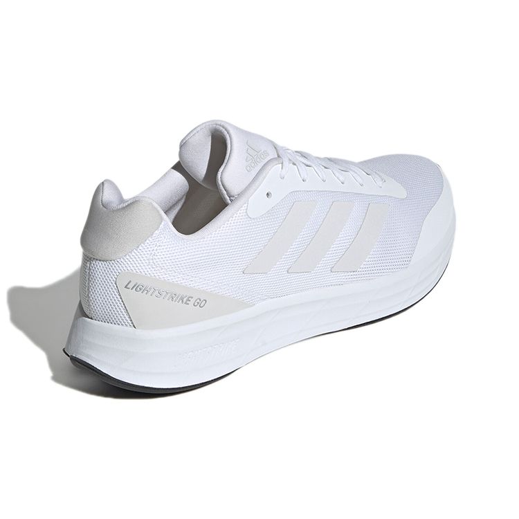 Adidas Lightstrike Go Lightweight Simple Fabric Slip-Resistant Durable Low-Top Running Shoes Men Running Shoes White H05747