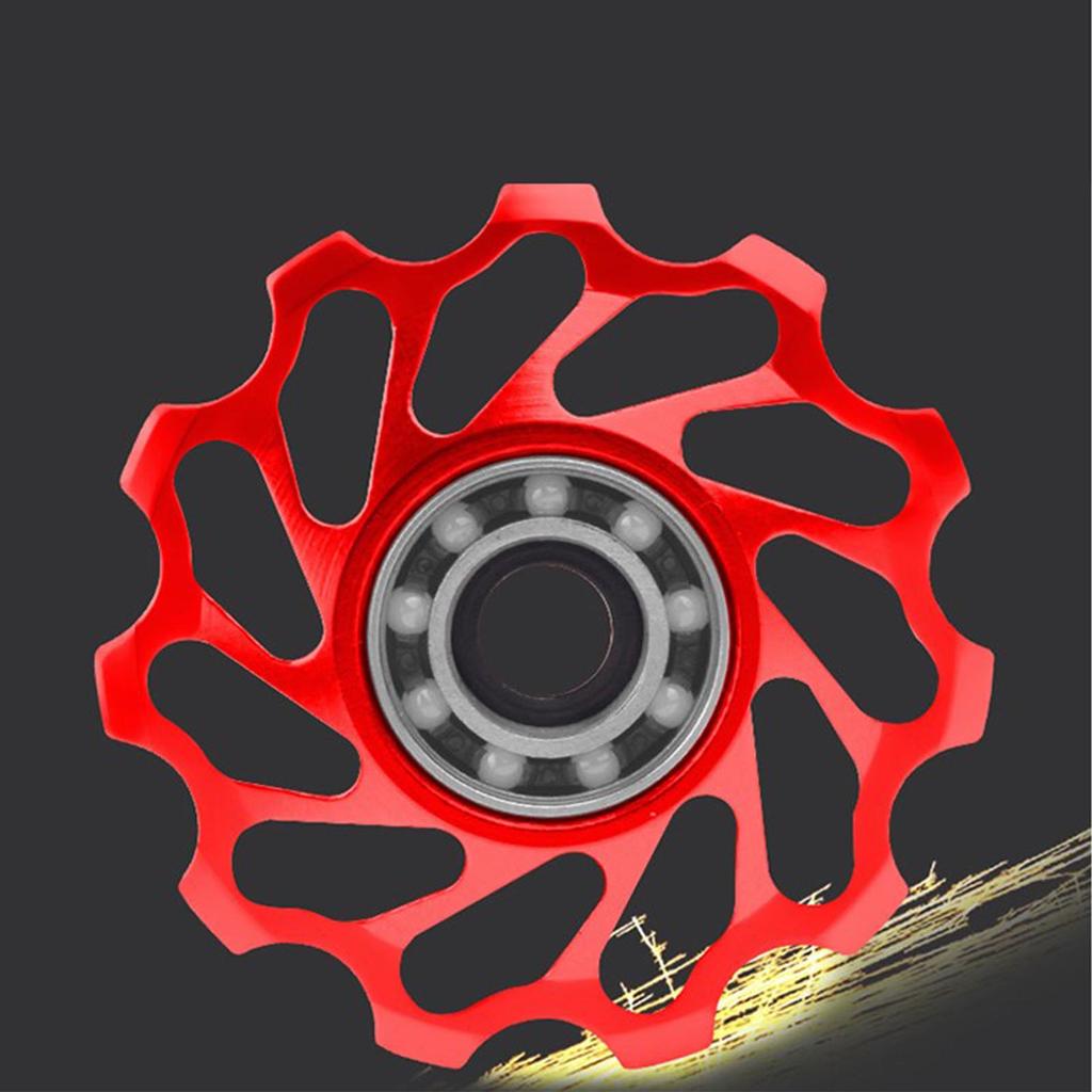 Mountain Bikes Derailleur Pulley Metal Precise Shifting Reduce Wear Derailleur Pulley Wheel for Mountain Bikes