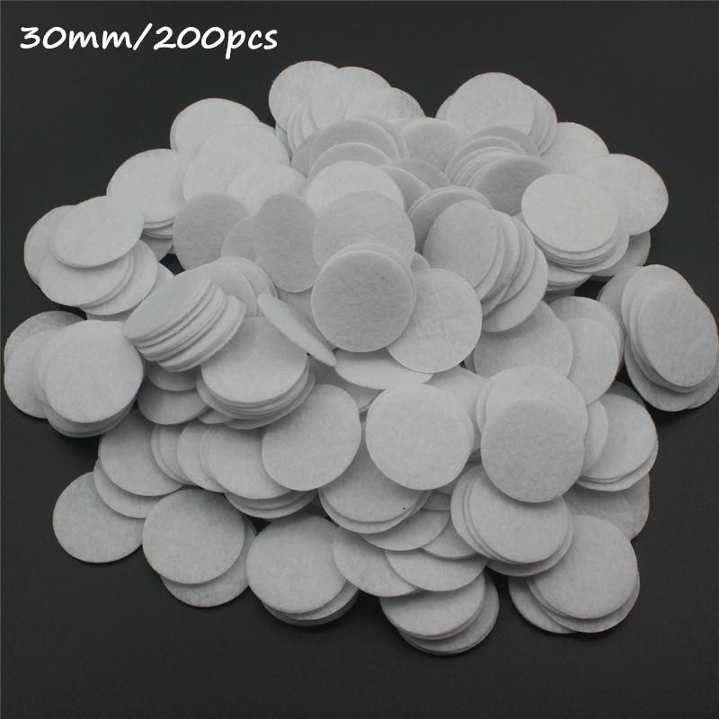 8/10/15/20/25/30/35/40/45/50mm Non Woven Round Felt Circle Pads for DIY Crafting Flower Backing Hair Accessories Vacuum Filters