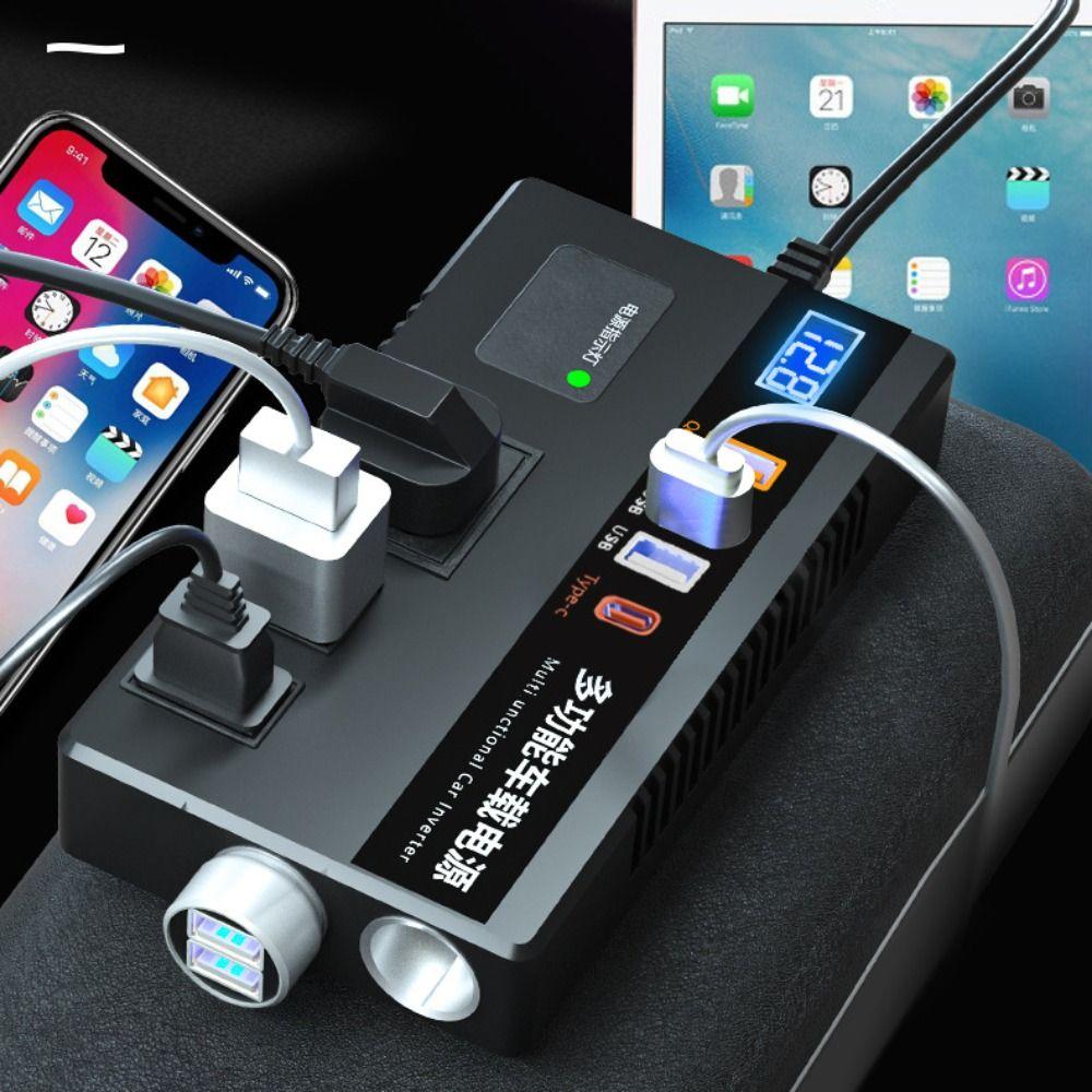 12V/24V To 220V Car Inverter Universal Car Power Converter Car Converter Socket  For Cars/trucks