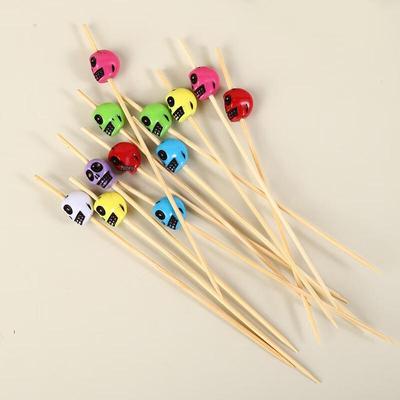 Halloween Totenkopf Einweg-Fruchtspieße