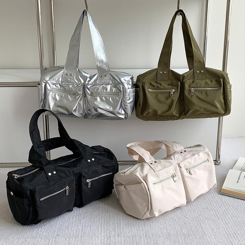 Нейлоновая сумка женская многокарманная офисная женская сумка через плечо большой емкости — фото 5