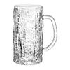 Großvolumiges Craft-Glas Entwurfsbierglas Gletscherbecher Rindenmuster Haushaltsgürtel Trinkbecher Verdicktes Wasserglas