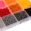 24Colors/Set Each Grid Contains 400Pcs Mini Beads Fuse Beads Puzzles Beads For Kids Diy High Quality Puzzles Handmade Gift Toy